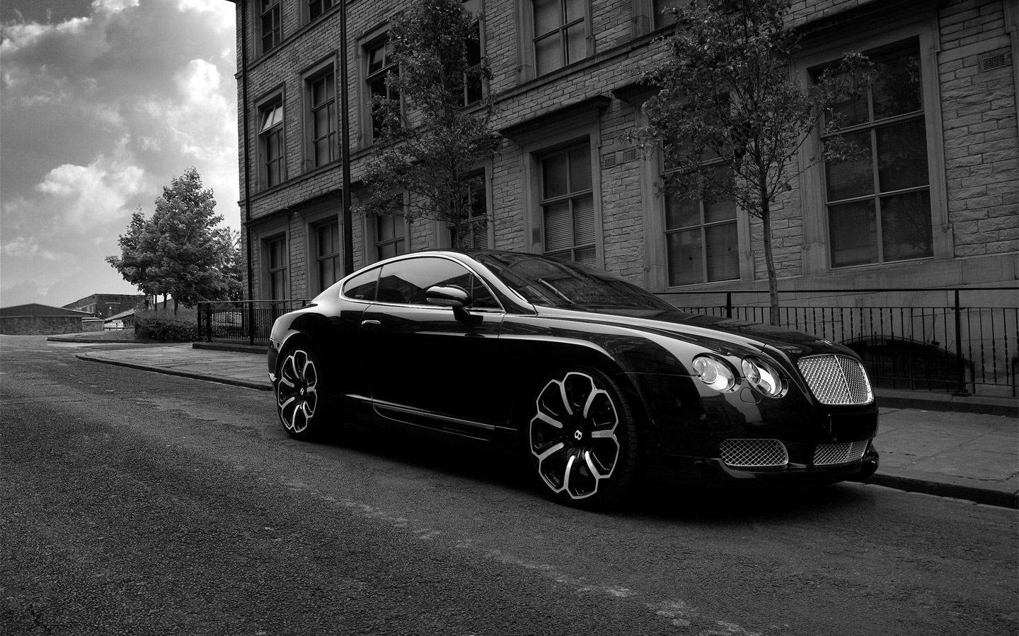 Black And White Bentley Continental Gt Background