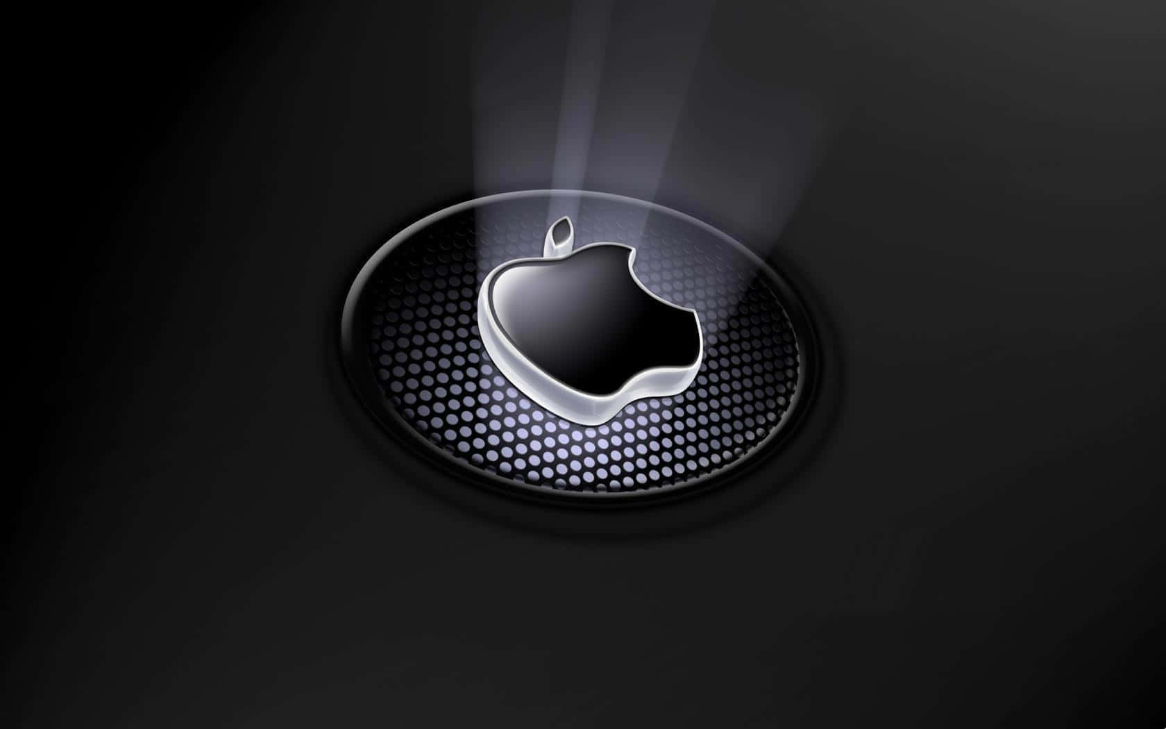 Black And White Best Apple Logo 3d Art Background