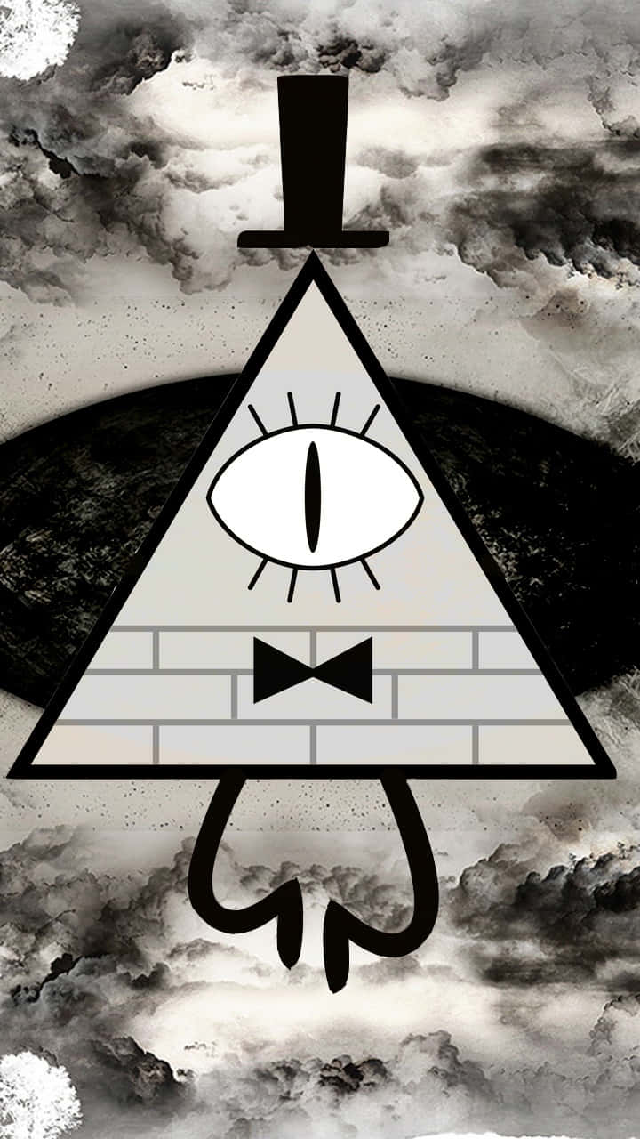 Black And White Bill Cipher Background