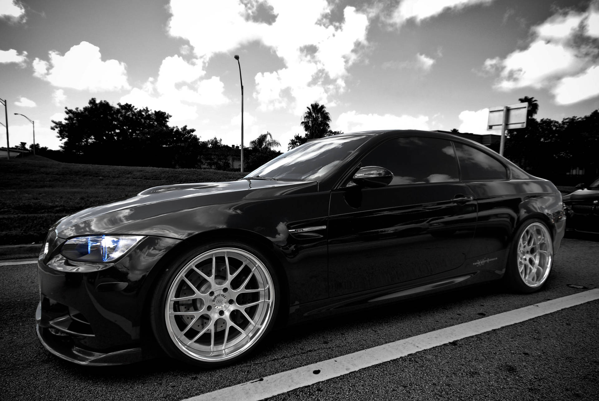 Black And White Bmw M Series Background