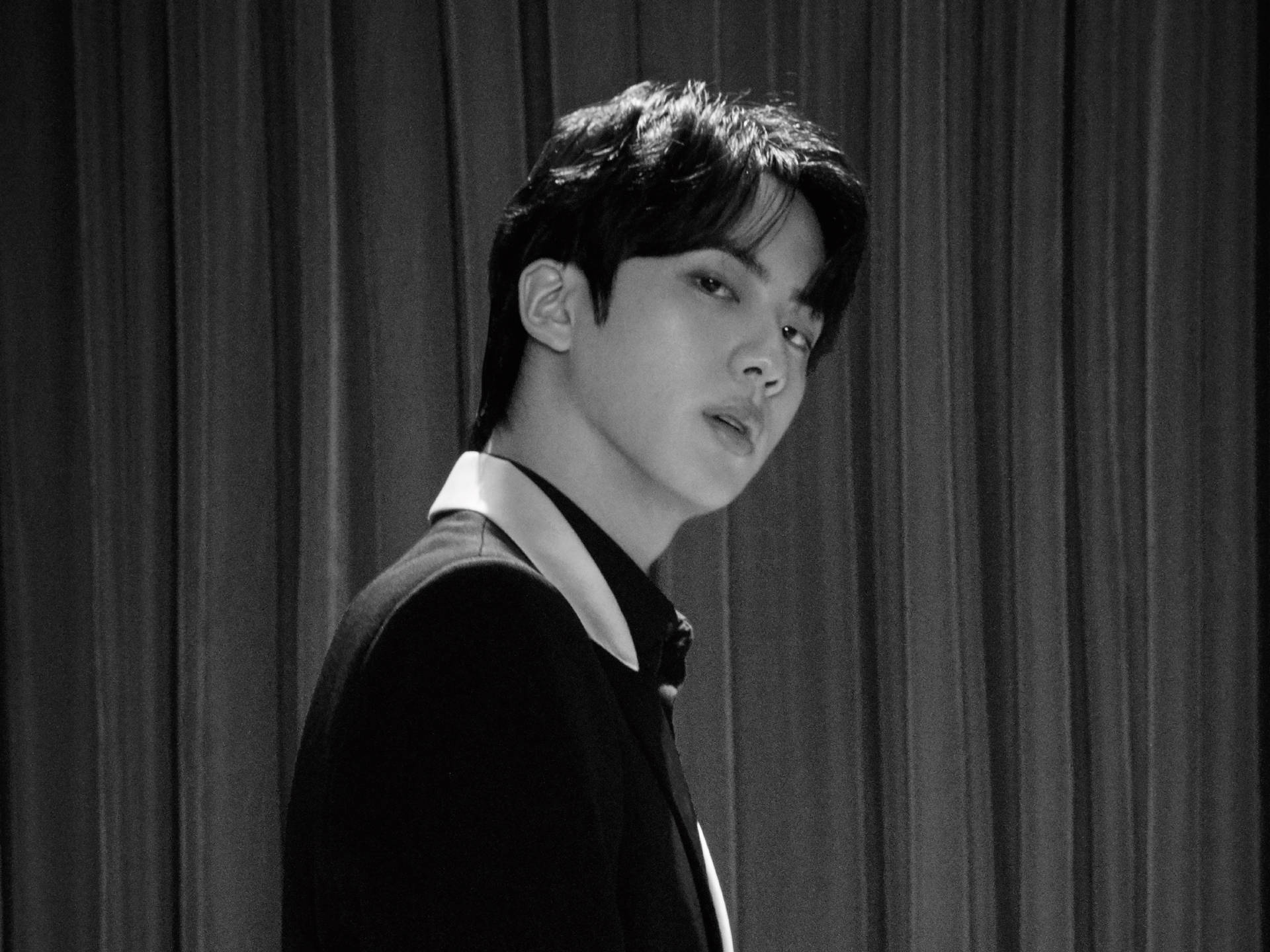 Black And White Bts Jin Background