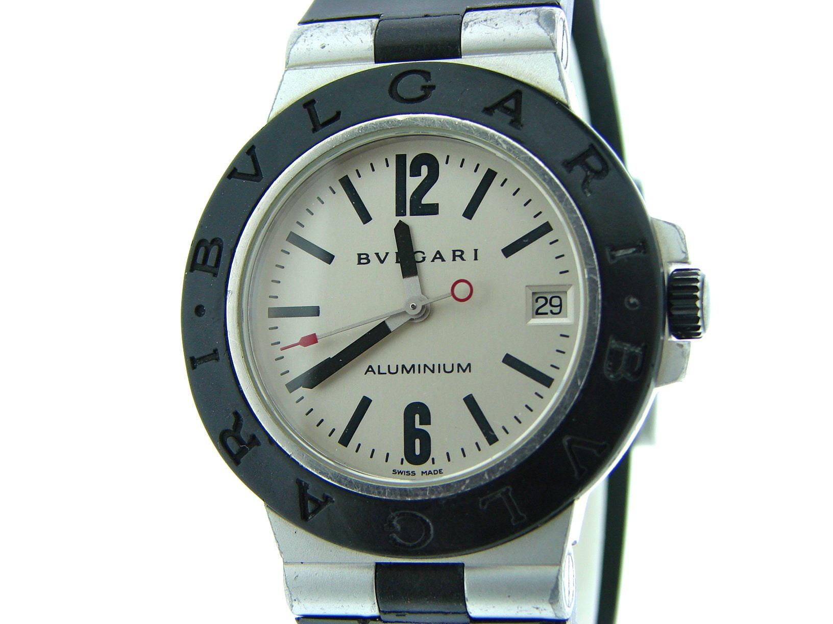 Black And White Bvlgari Watch Background