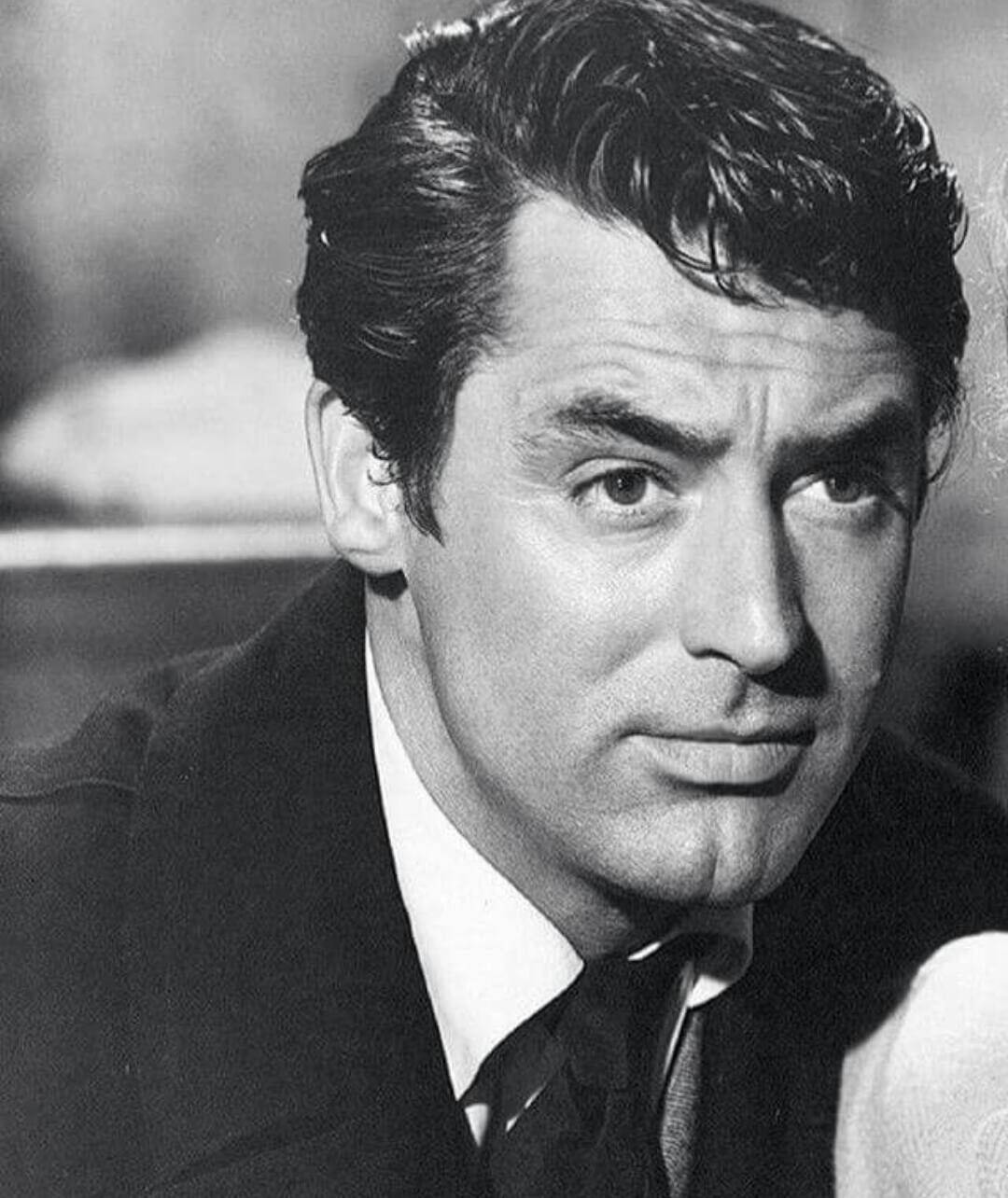 Black And White Cary Grant Profile Background