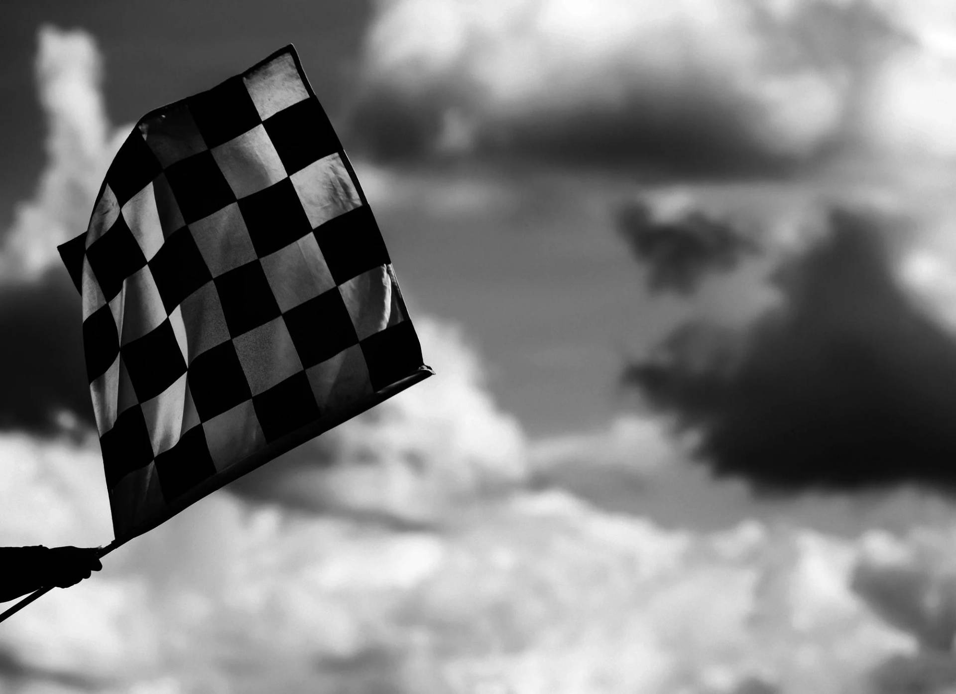 Black And White Checkered Flag Background