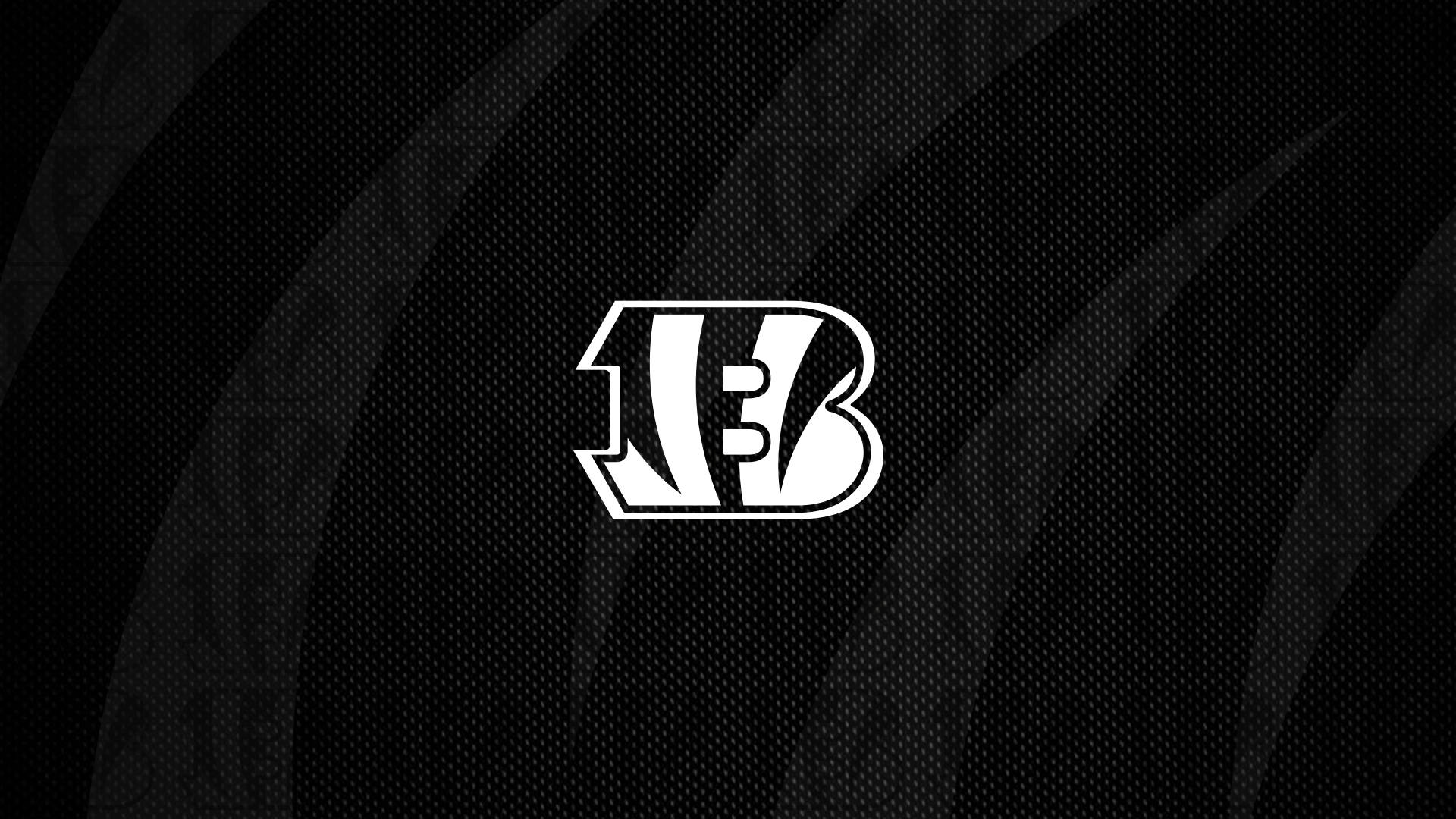Black And White Cincinnati Bengals Logo Background