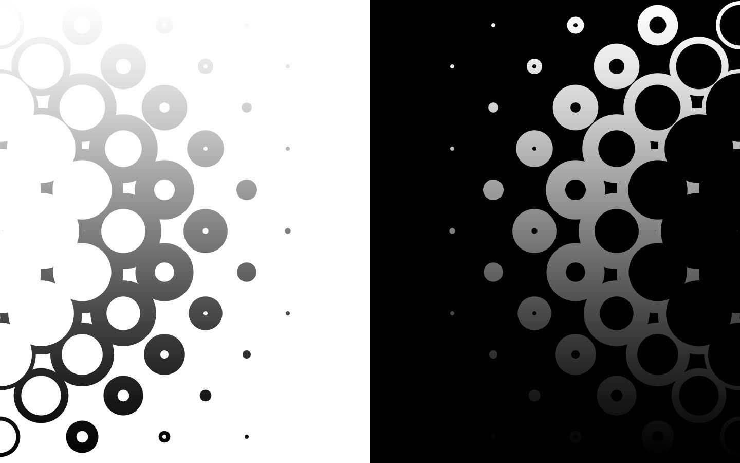 Black And White Circles Design