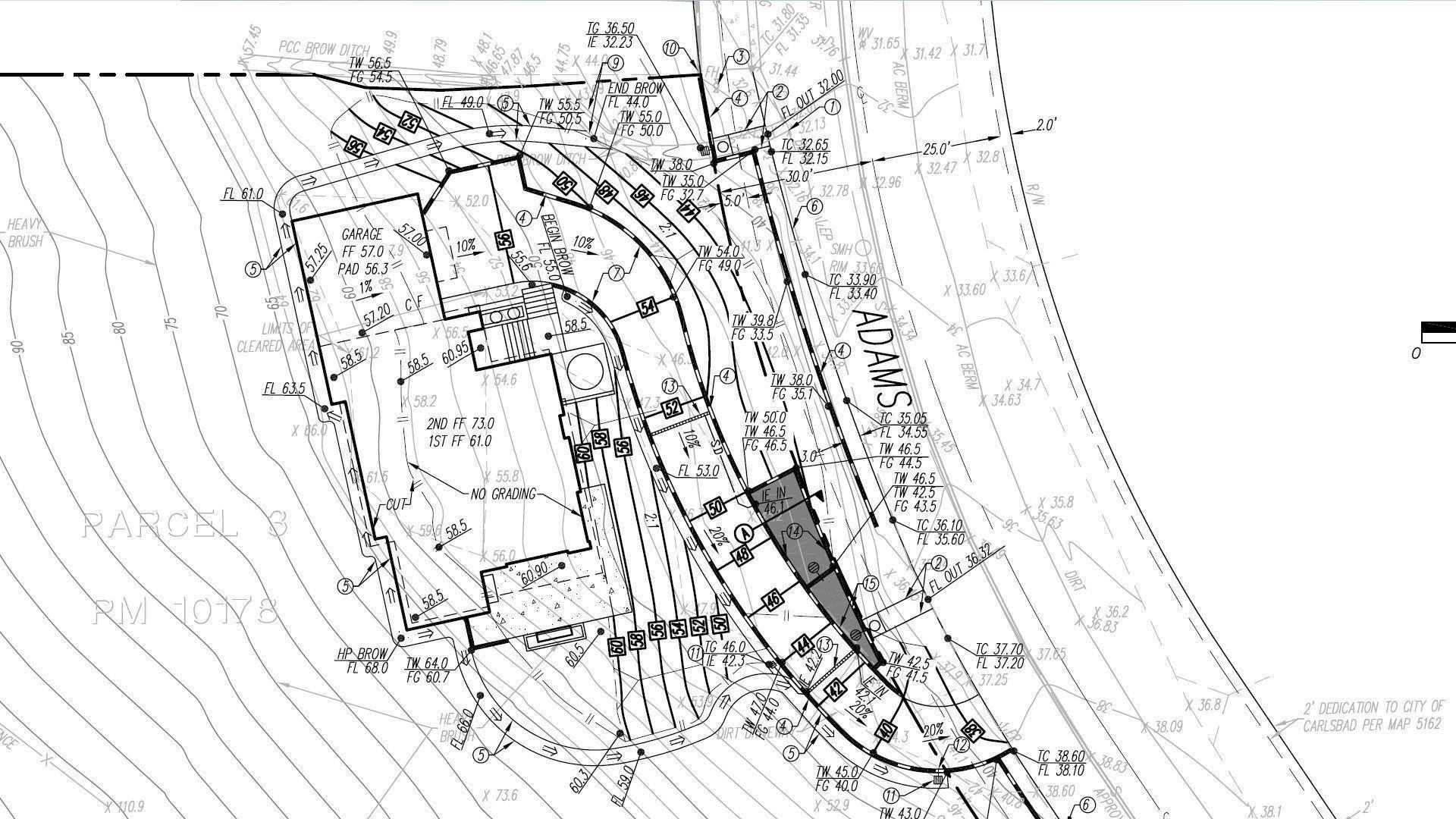 Black And White Civil Engineering Blueprint