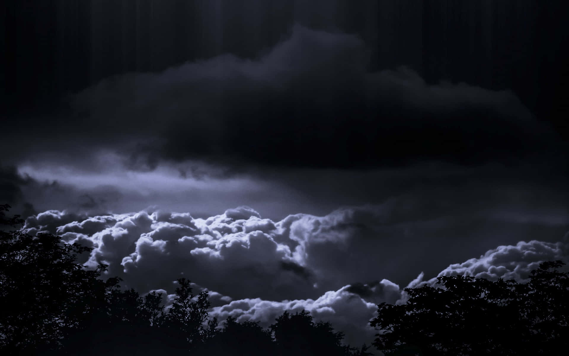 Black And White Cloud Dark Sky Background