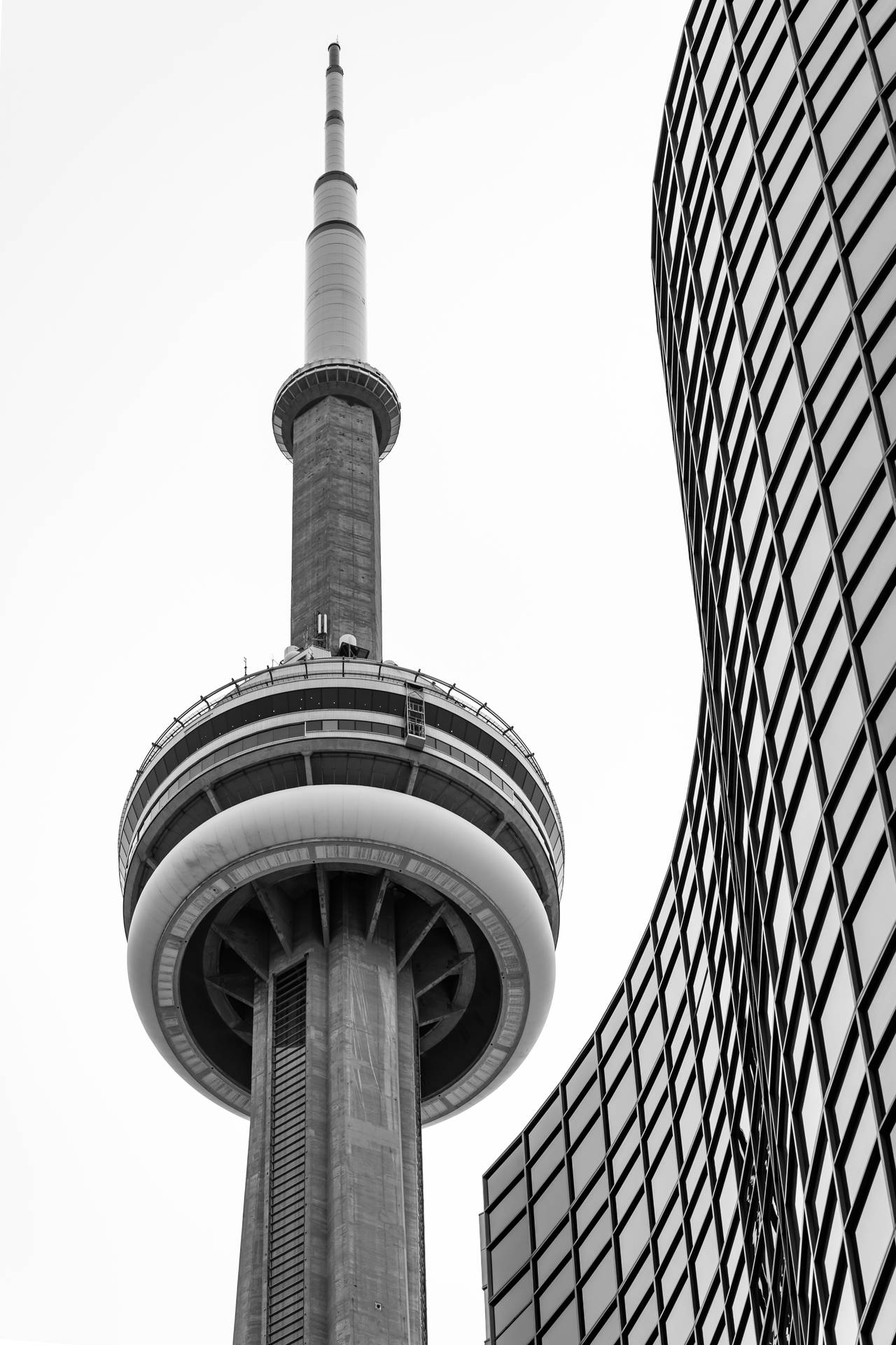 Black And White Cn Tower