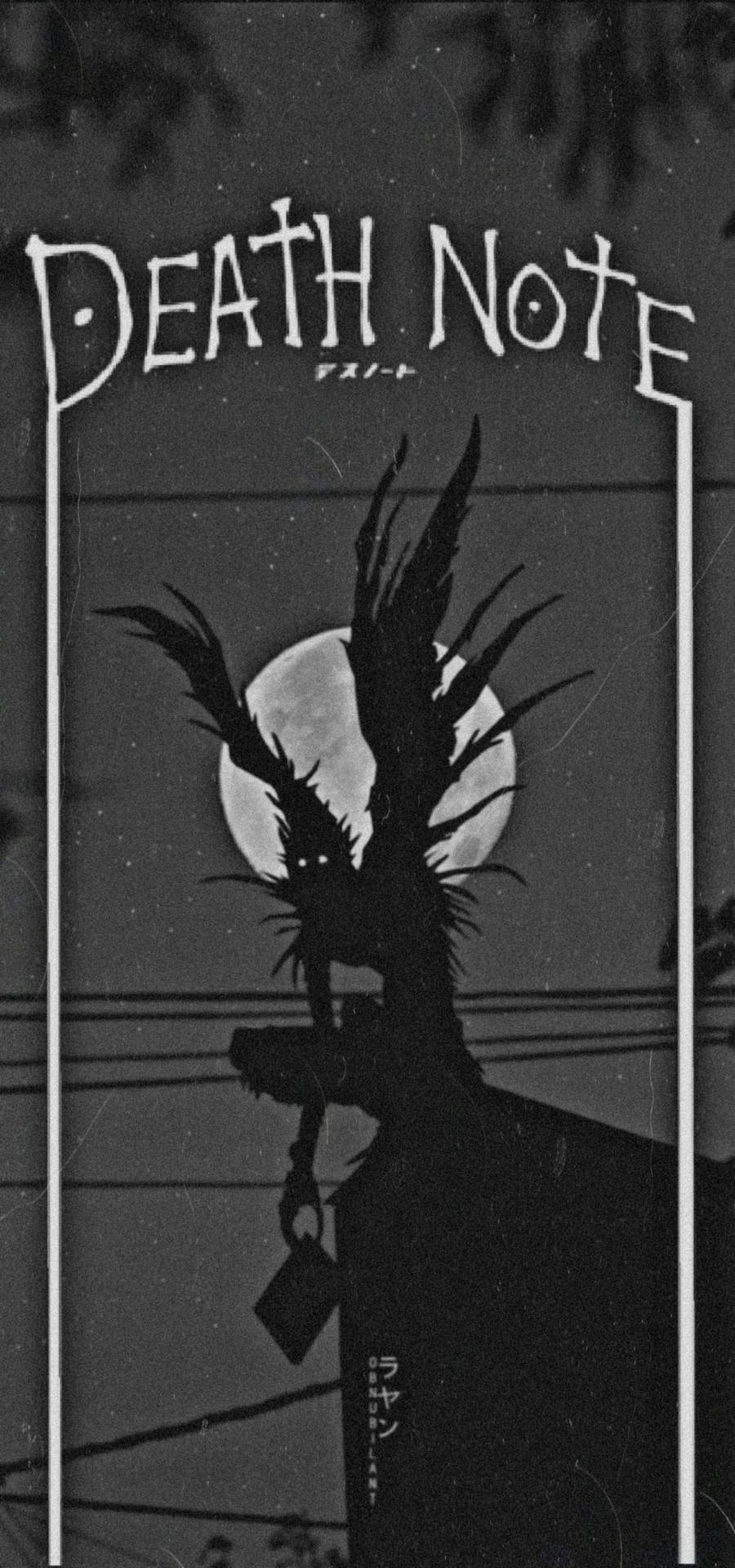 Black And White Death Note Phone Background