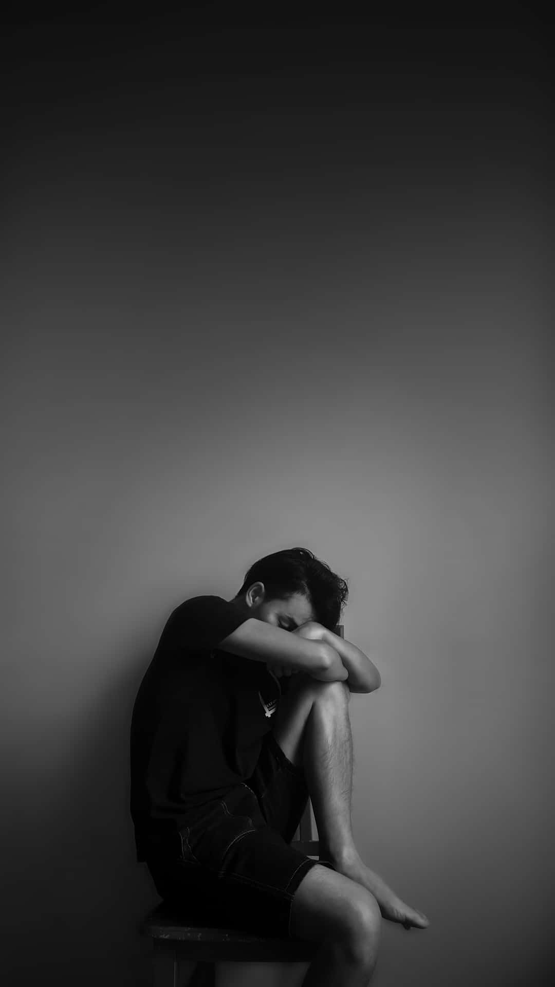 Black And White Depressed Pfp Background