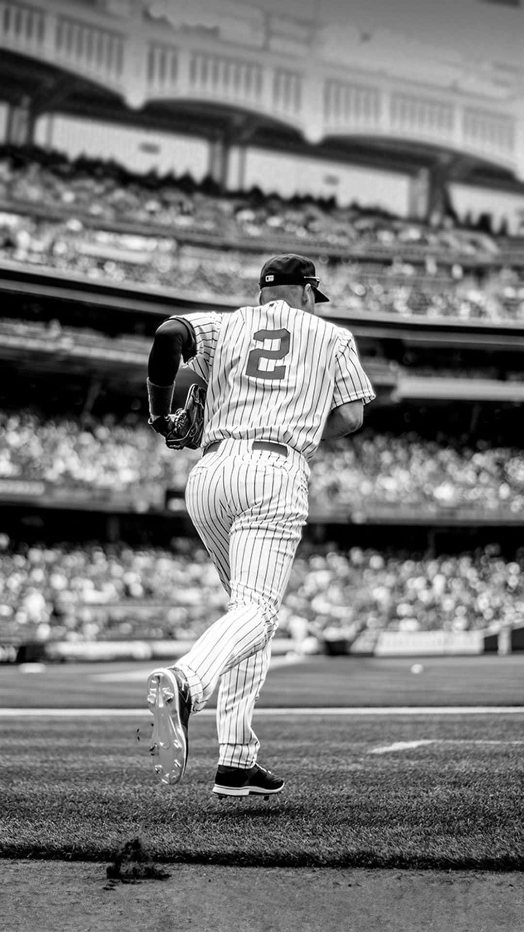 Black And White Derek Jeter Photo Background