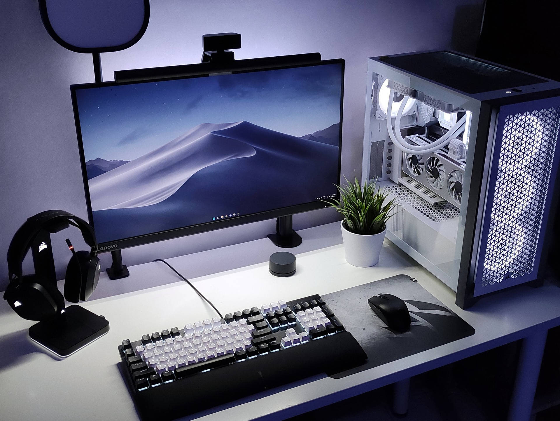 Black And White Desktop Computer