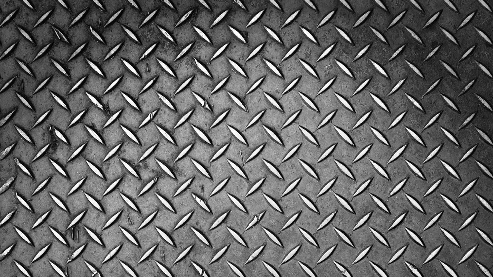 Black And White Diamond Metal Plate Background