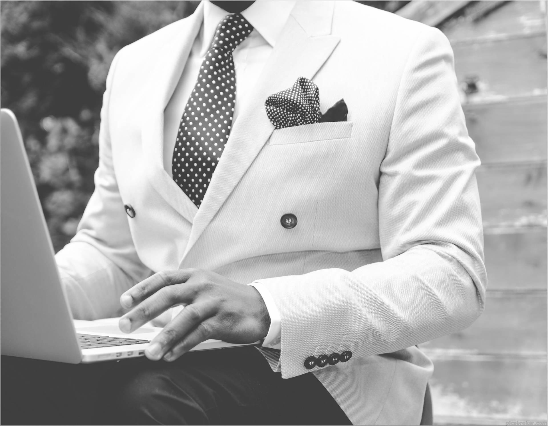 Black And White Entrepreneur Background