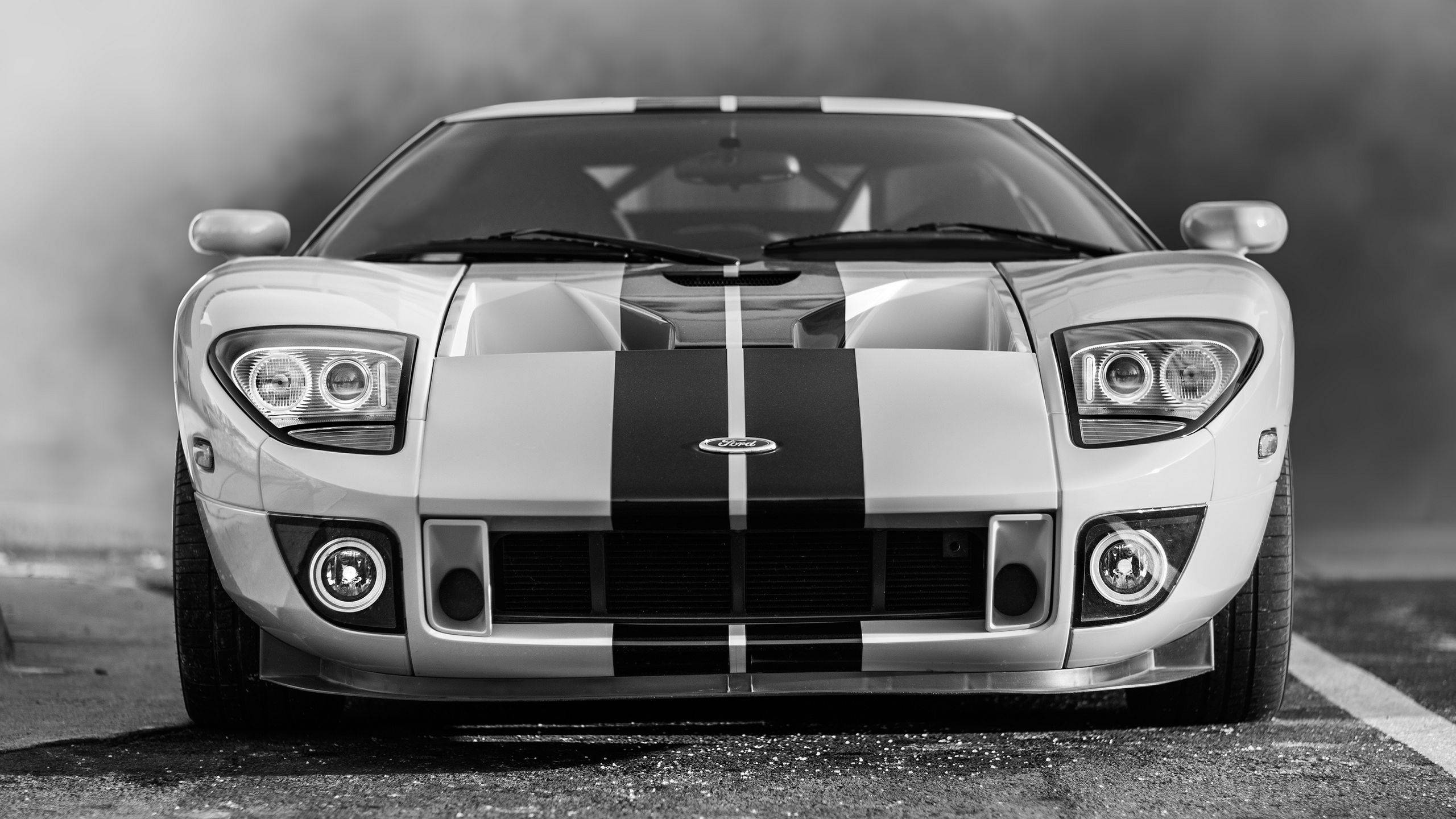 Black And White Ford Gt Background