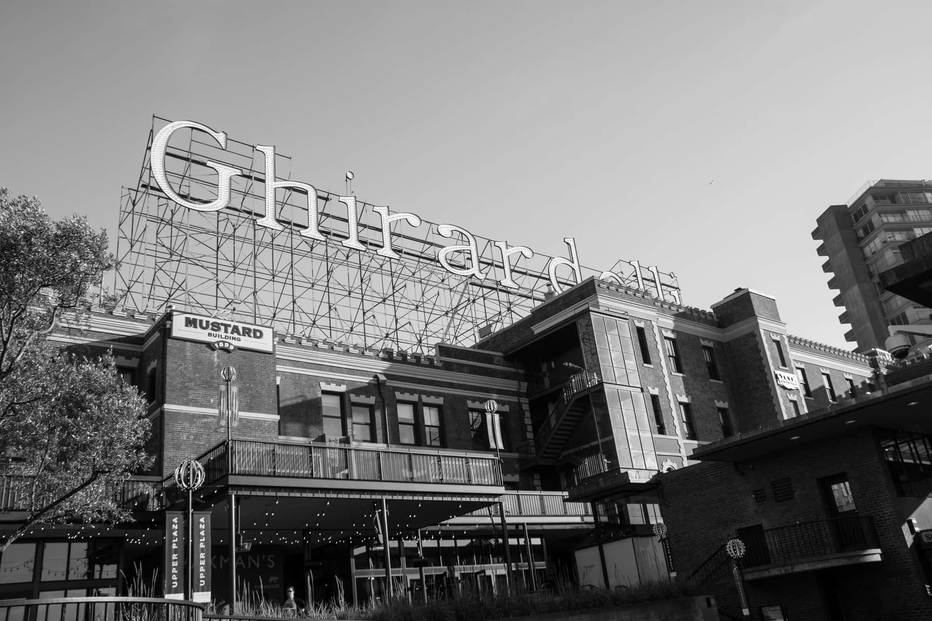 Black And White Ghiradelli Square