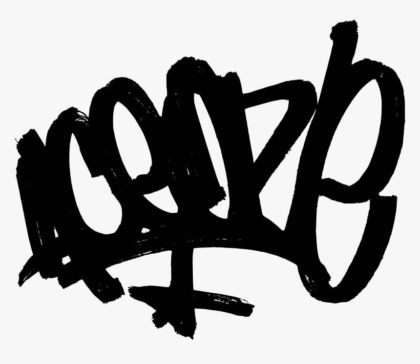 Black And White Graffiti Simple Artist Tag Background