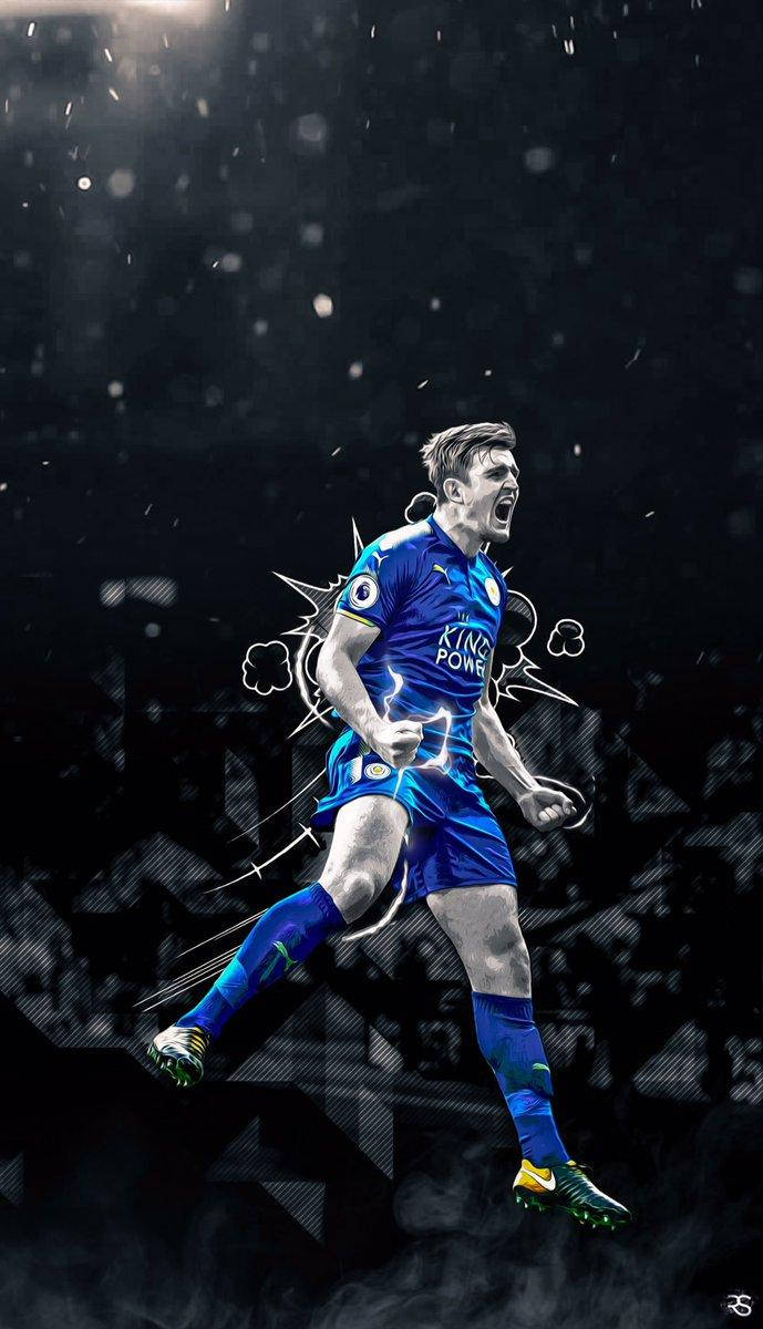 Black And White Harry Maguire With Blue Uniform