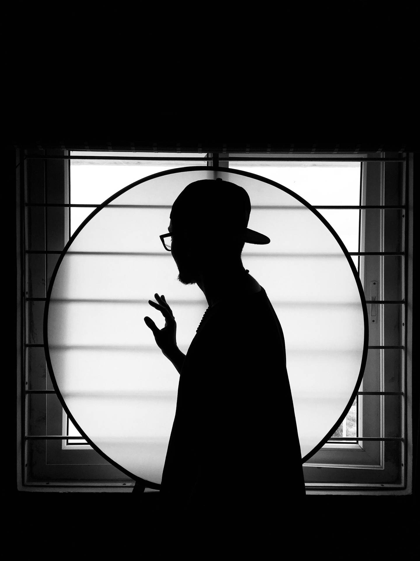 Black And White Hd Man Silhouette Background