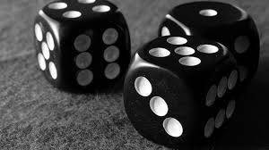 Black And White Hd Multiple Dice Background