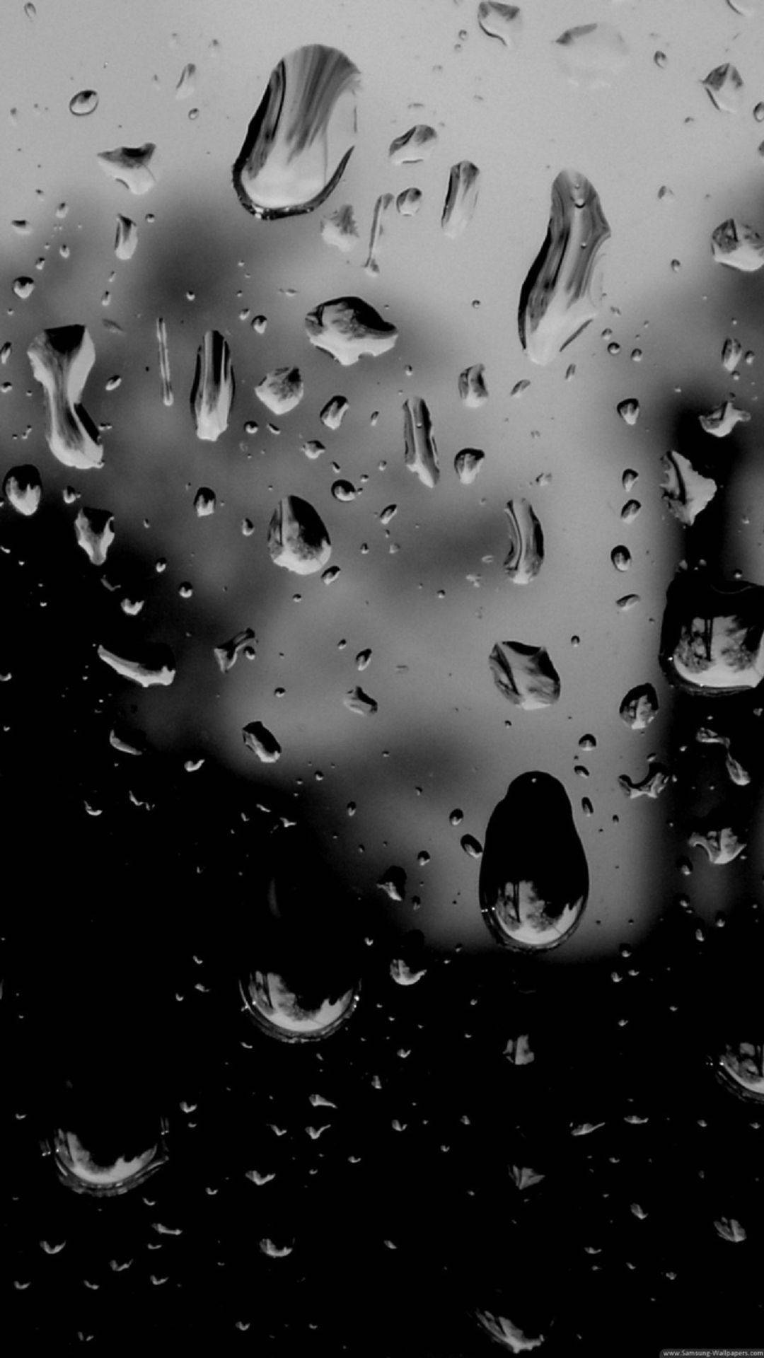 Black And White Hd Water Drops Background
