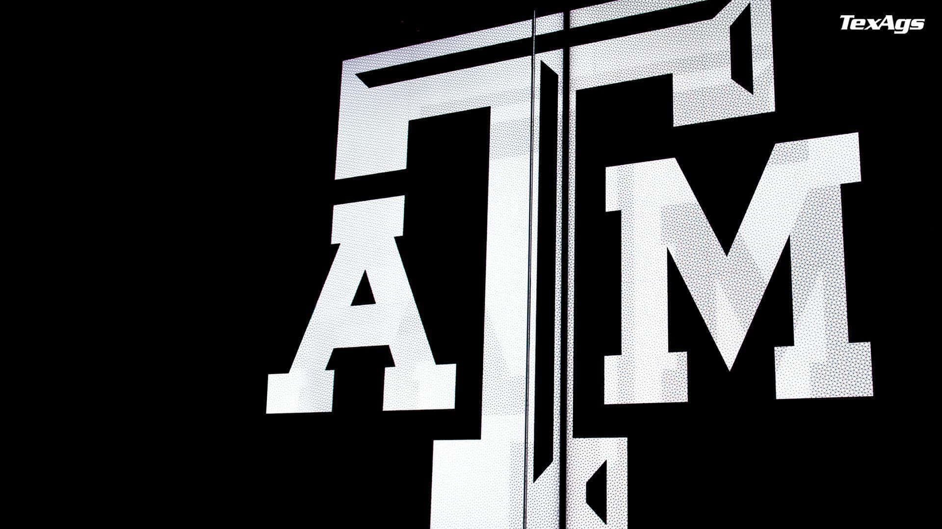 Black And White Image Of The Texas Am Logo