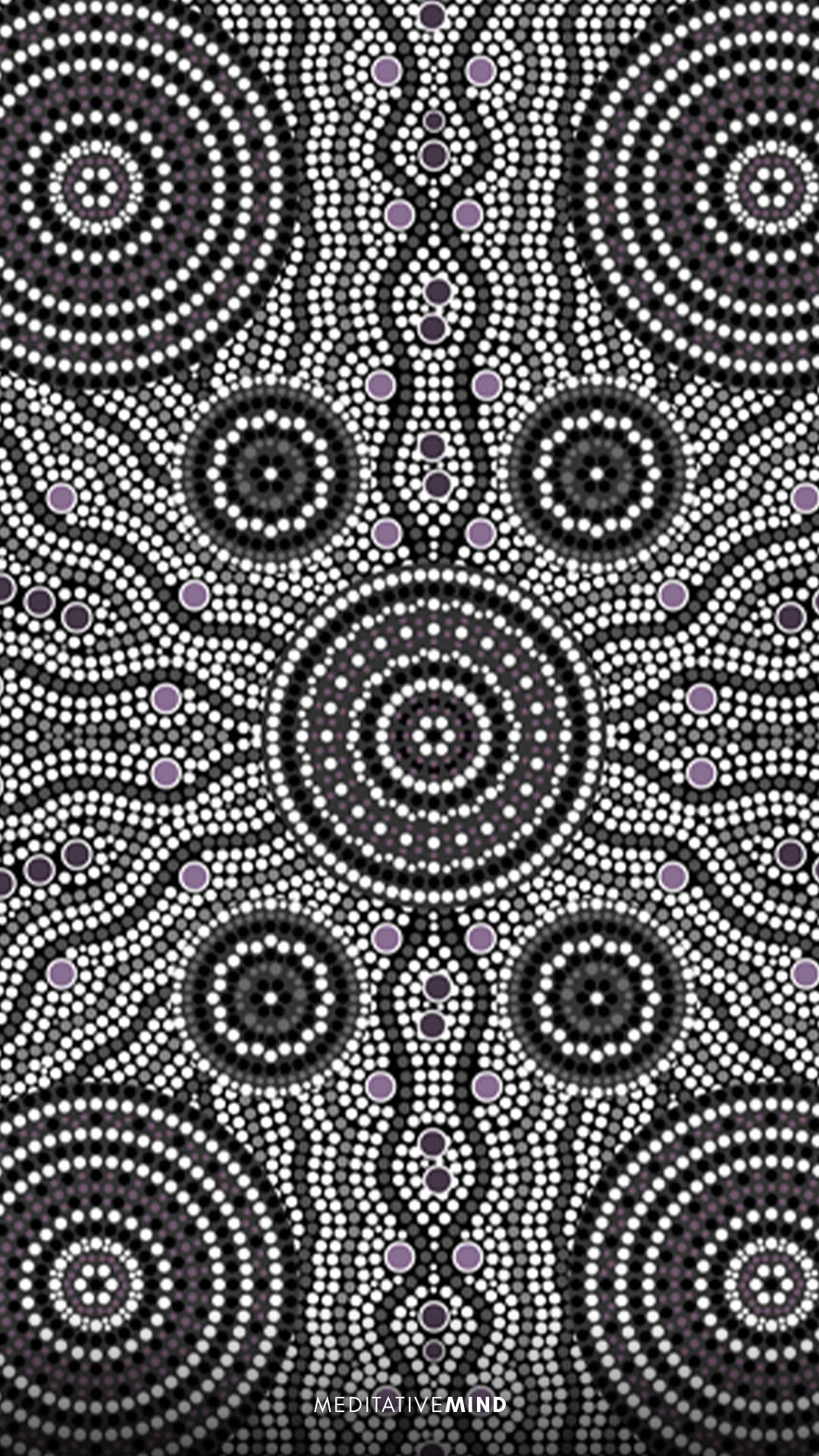 Black And White Indigenous Art Background