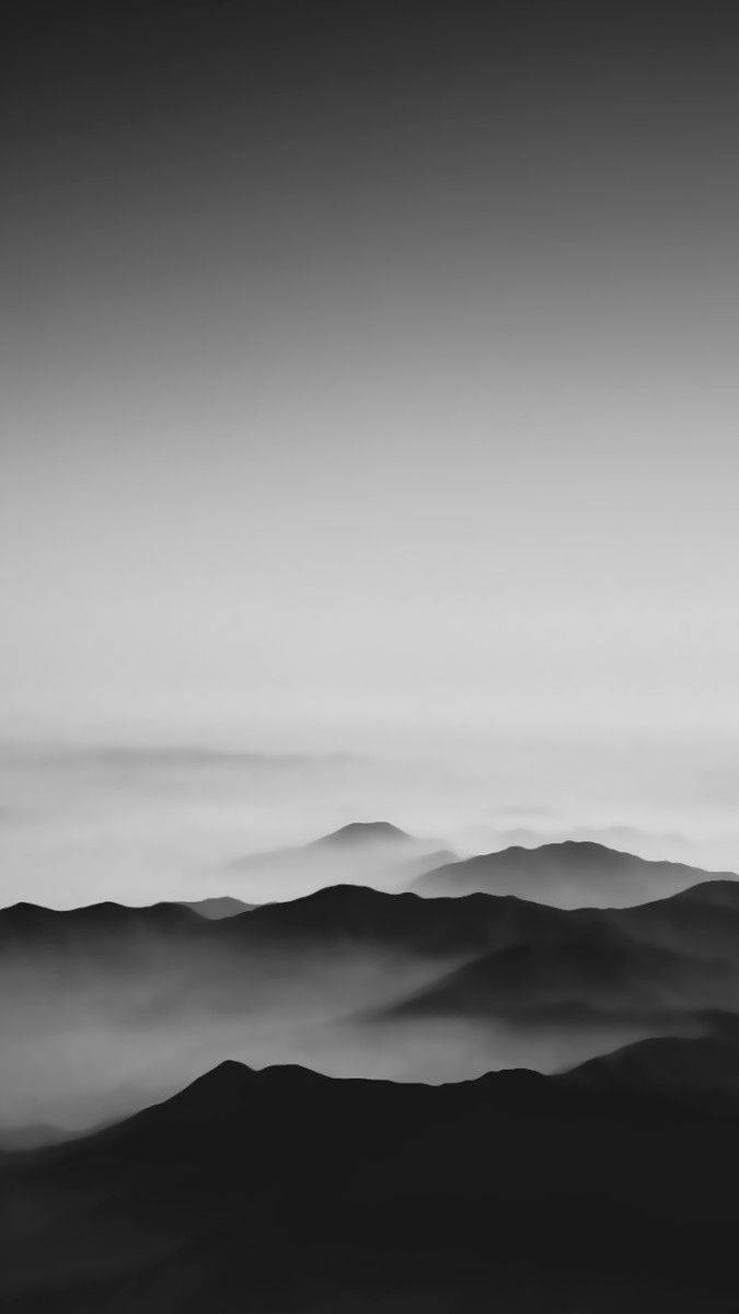 Black And White Iphone Horizon Background