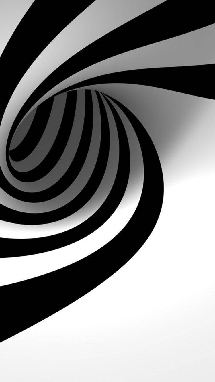 Black And White Iphone Spiral Background