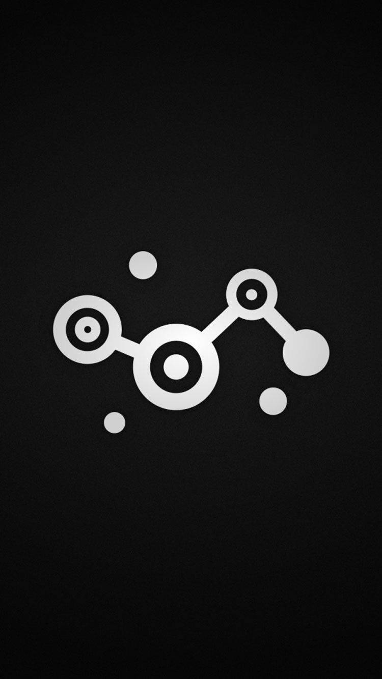 Black And White Iphone Steam Logo Background