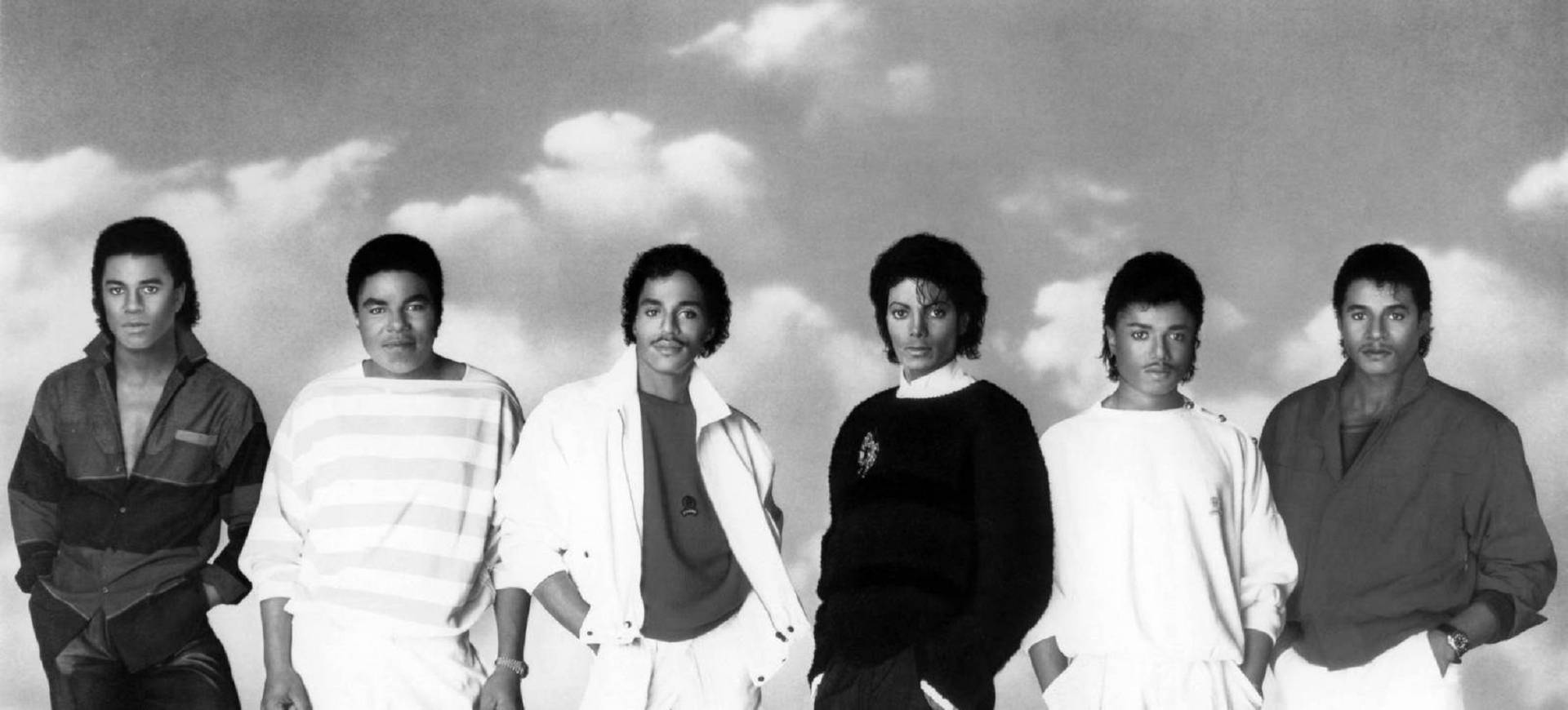 Black And White Jackson 5 Portrait Background