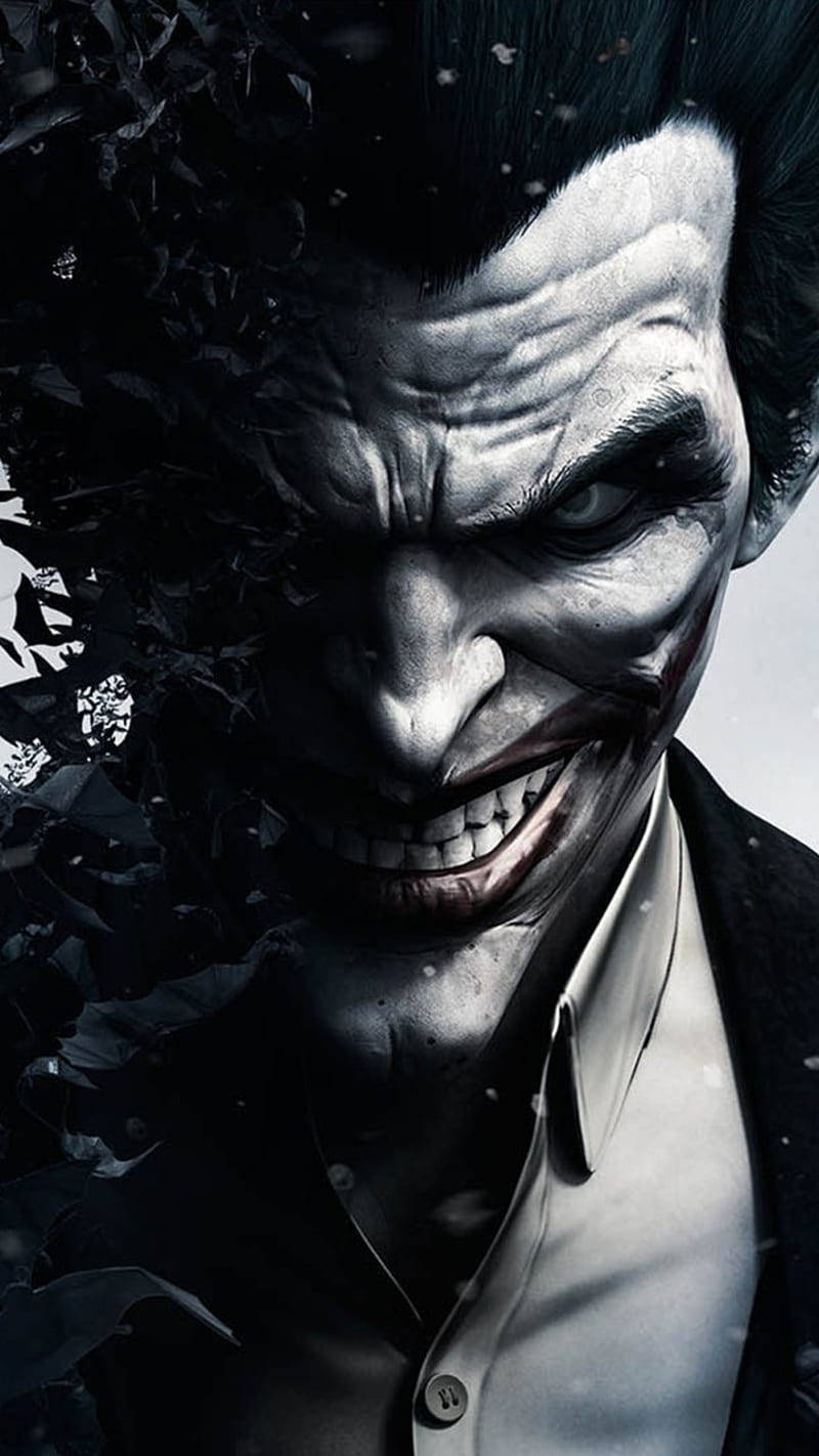 Black And White Joker Comic Book Background