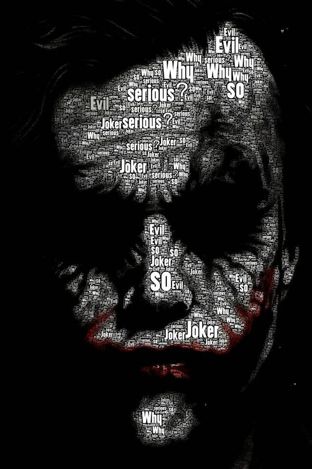 Black And White Joker Quotes Background