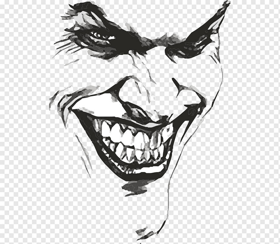 Black And White Joker Smile Background