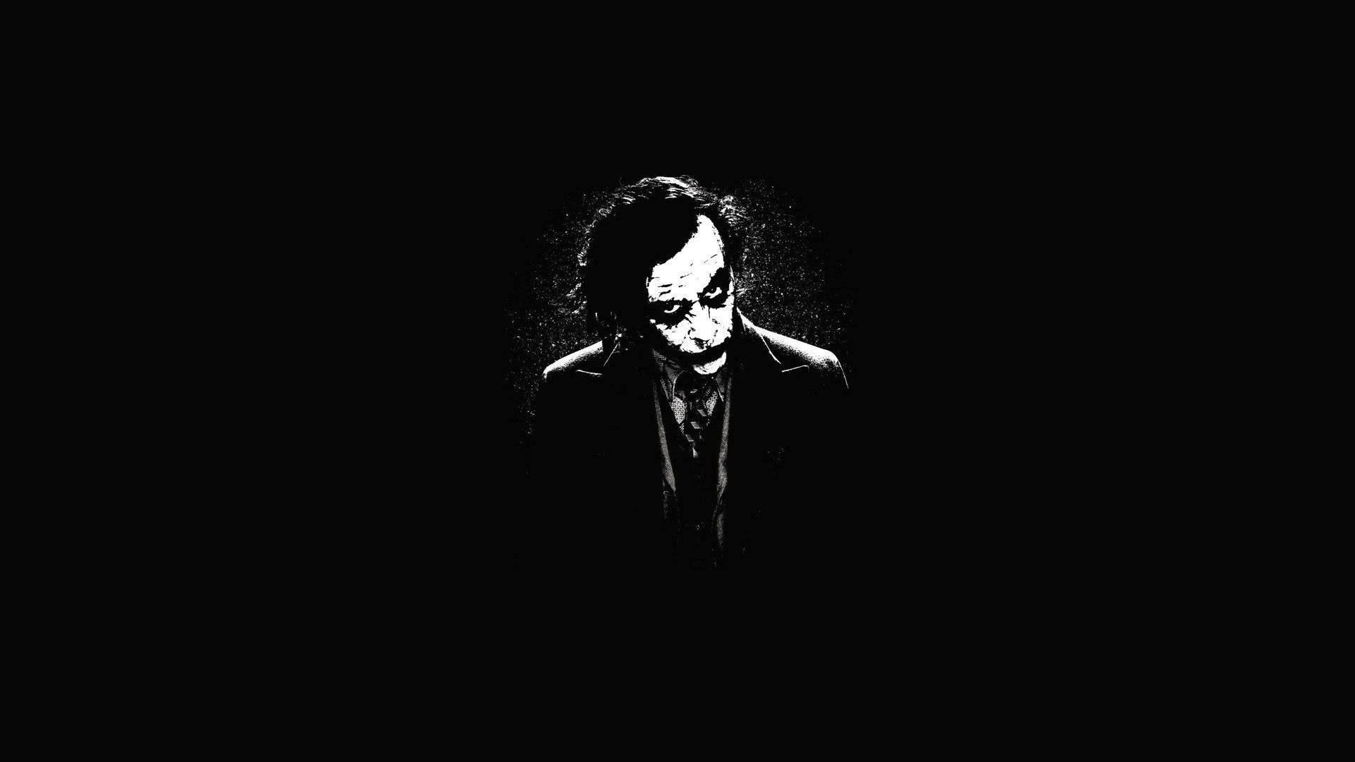 Black And White Joker Staring Background