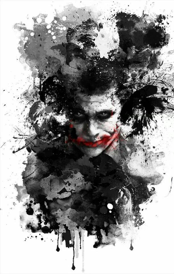 Black And White Joker The Dark Knight Art Background