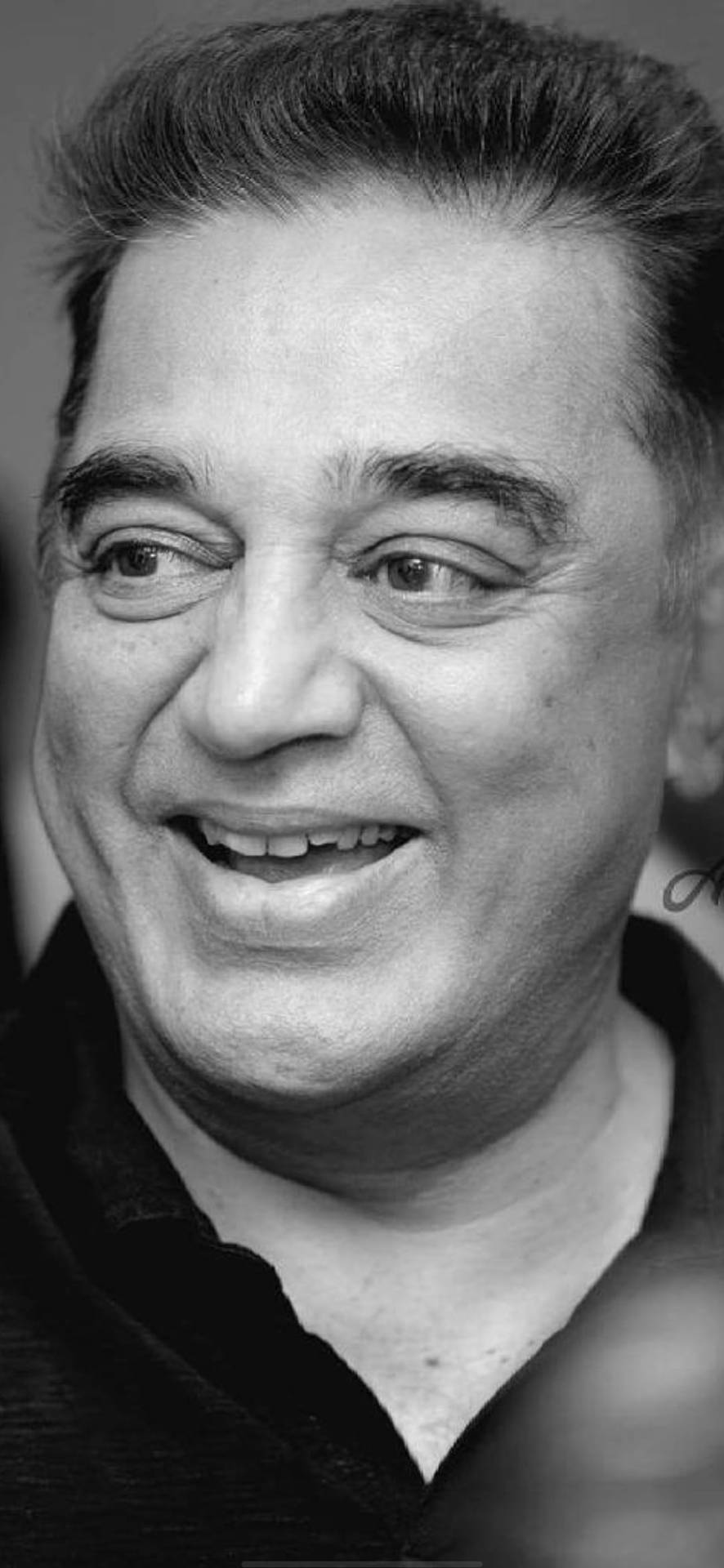 Black-and-white Kamal Haasan Tamil Actors Hd Background