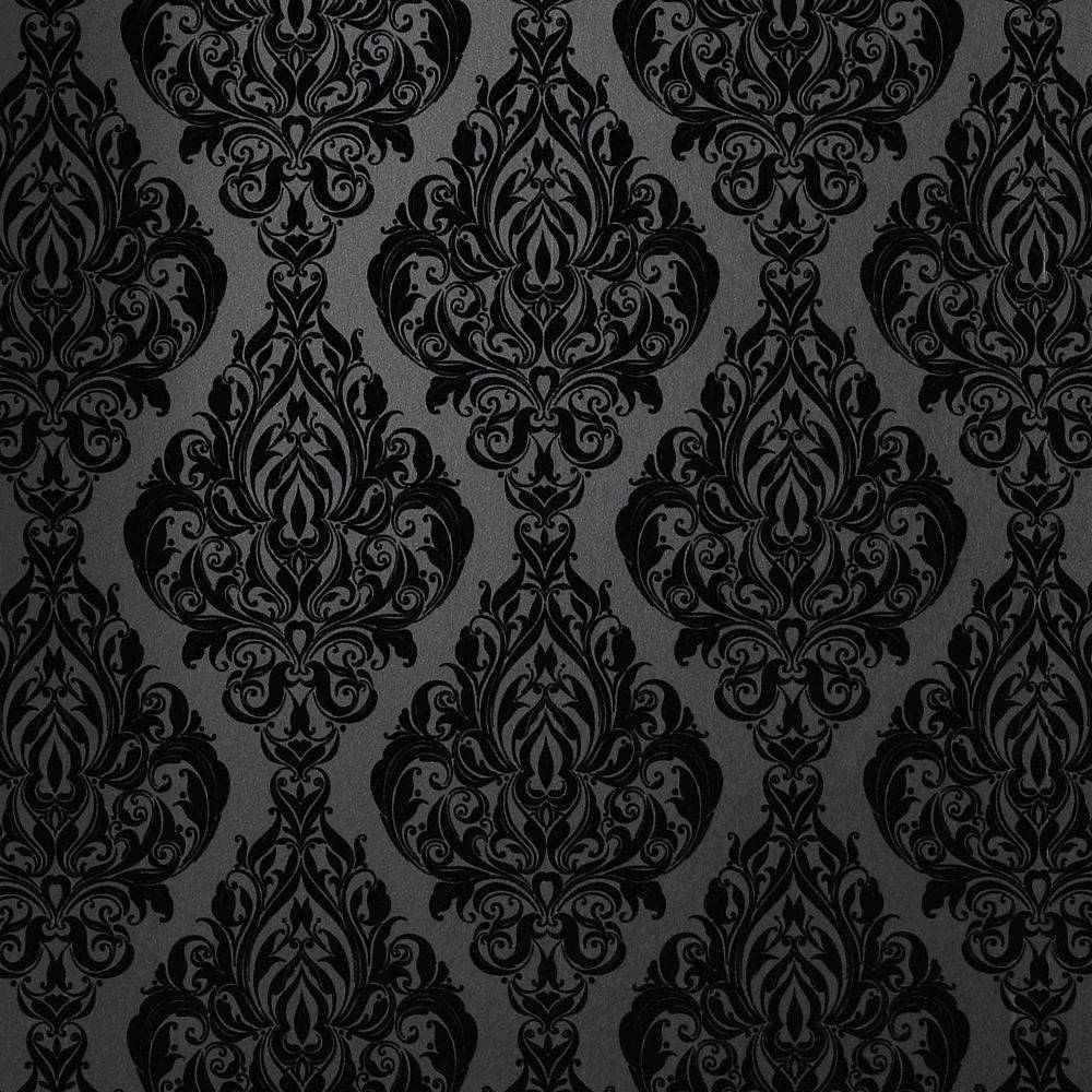 Black And White Mandala Wall Design Background
