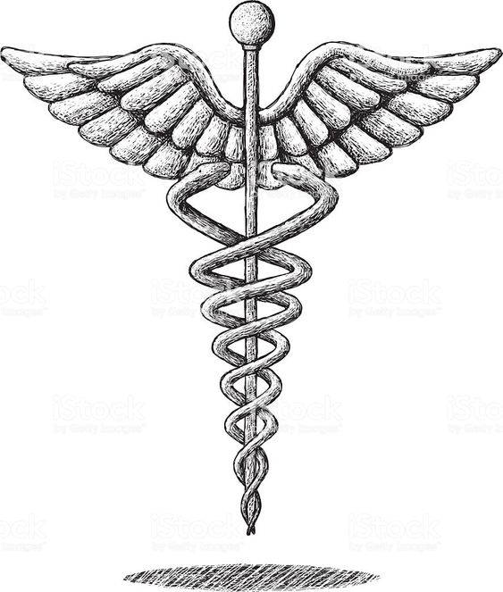 Black And White Medical Symbol Background
