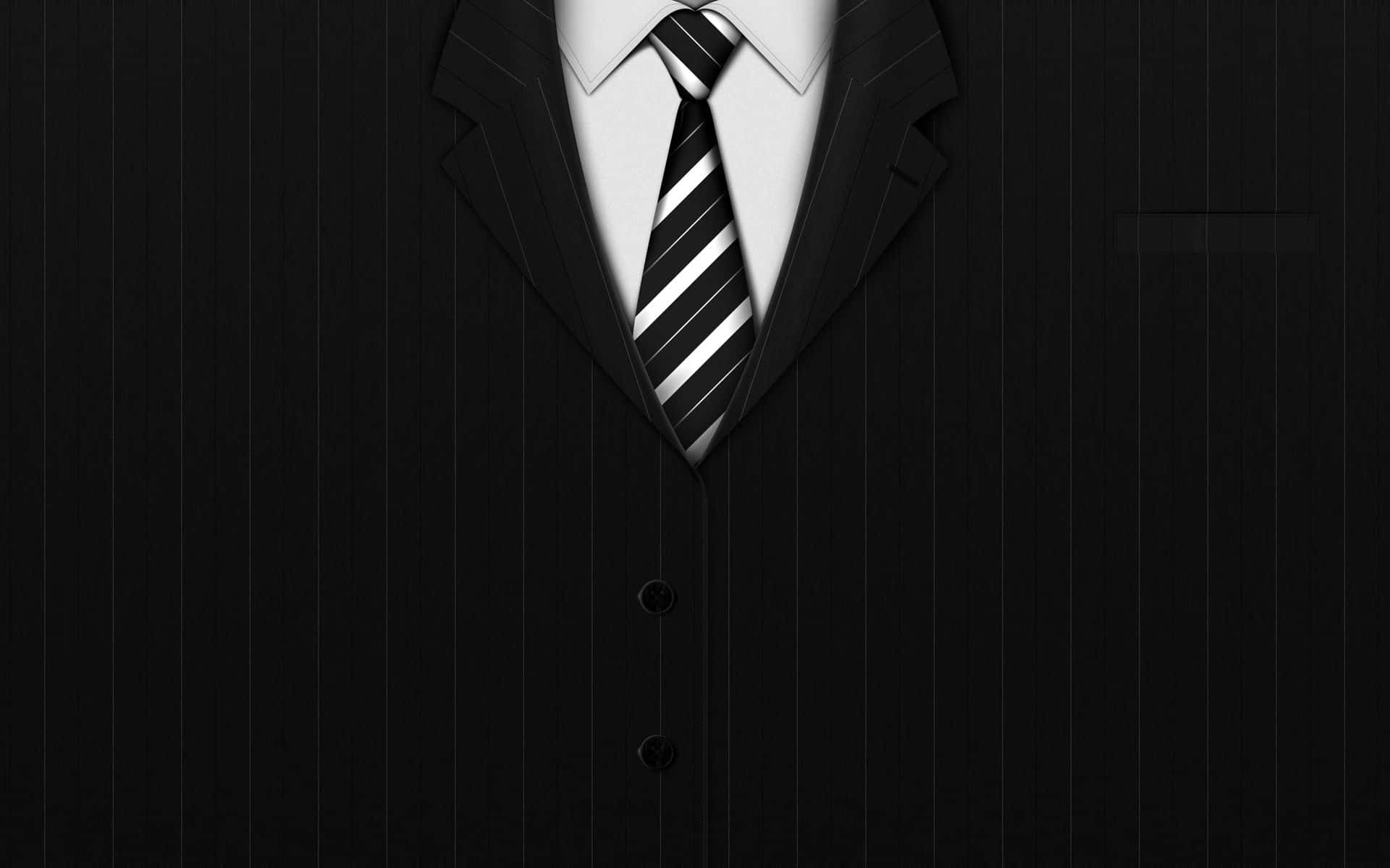 Black And White Men Suit Aesthetic Background