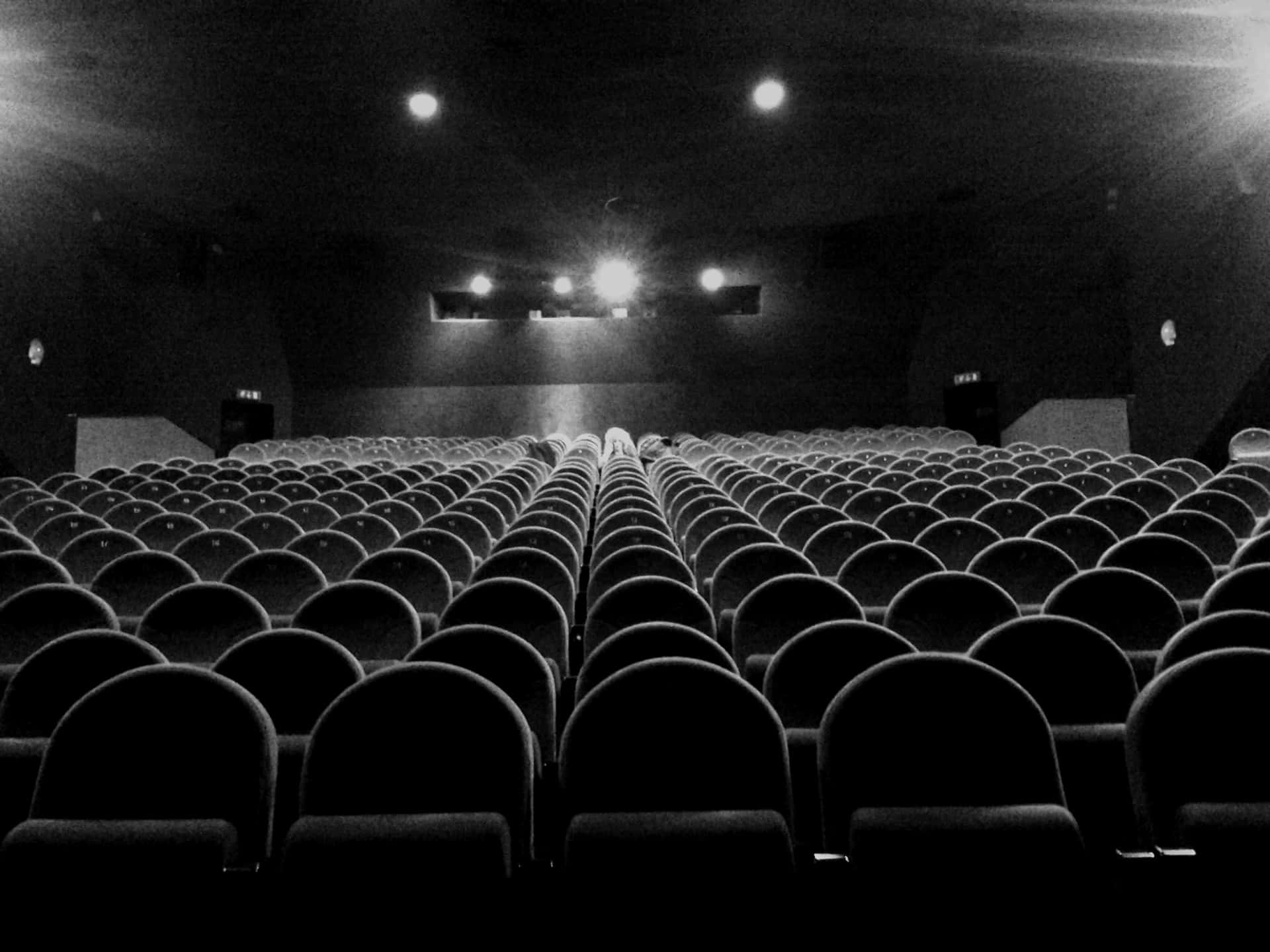 Black And White Movie Theater Photo Background