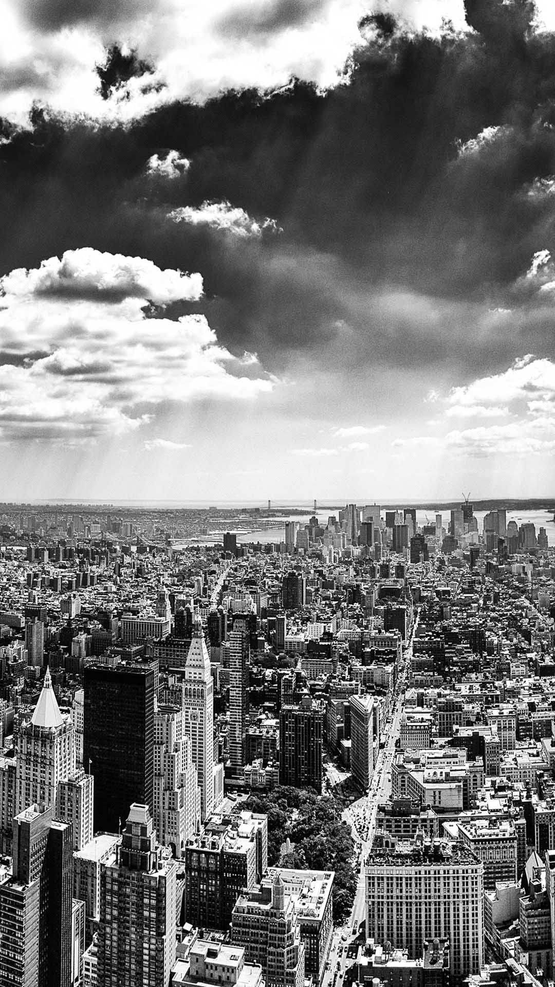 Black And White New York City Iphone X Background