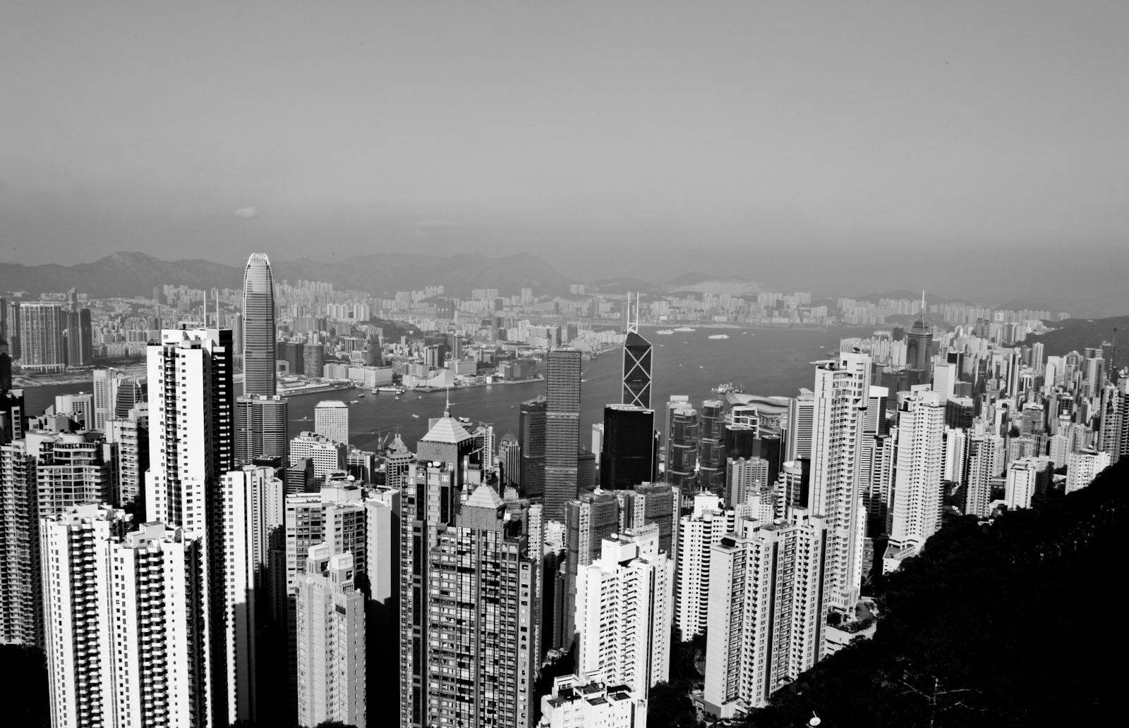 Black And White New York Skyscrapers Background