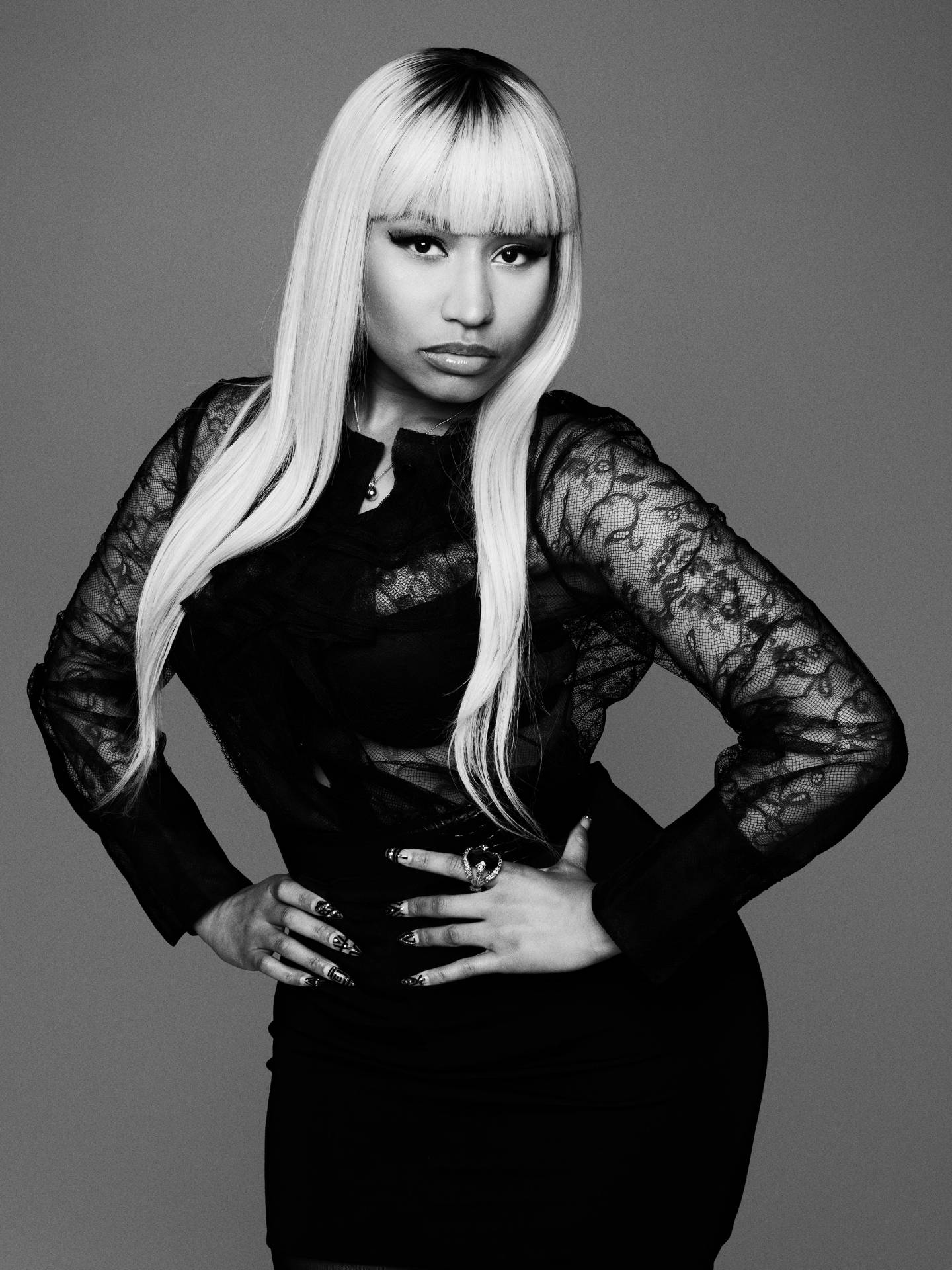 Black And White Nicki Minaj Hd Background