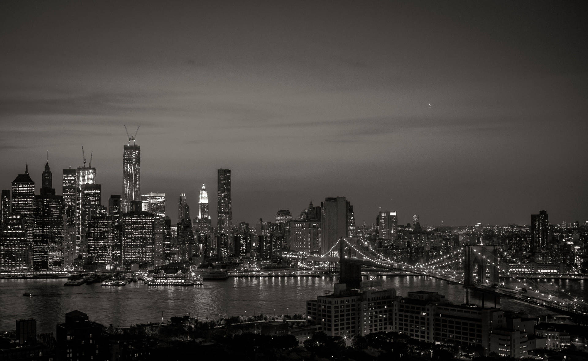 Black And White Nyc Aesthetic Background