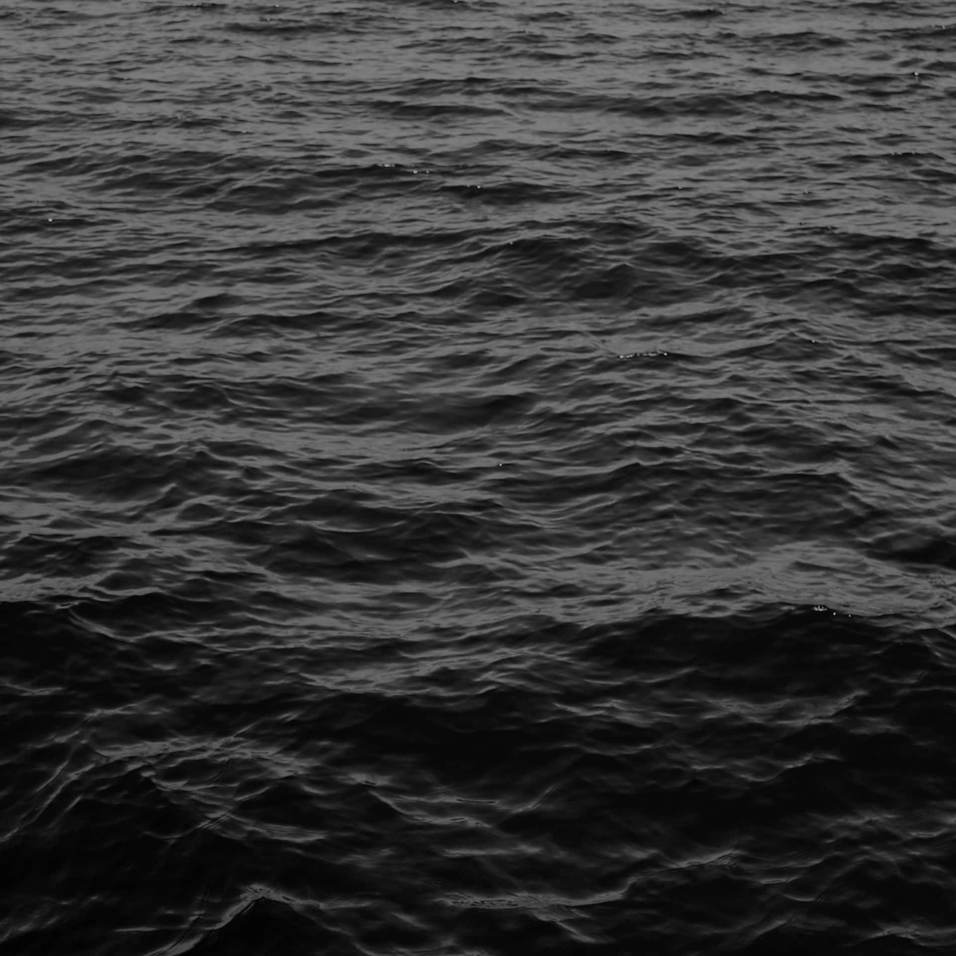Black And White Ocean Dark Ipad Background