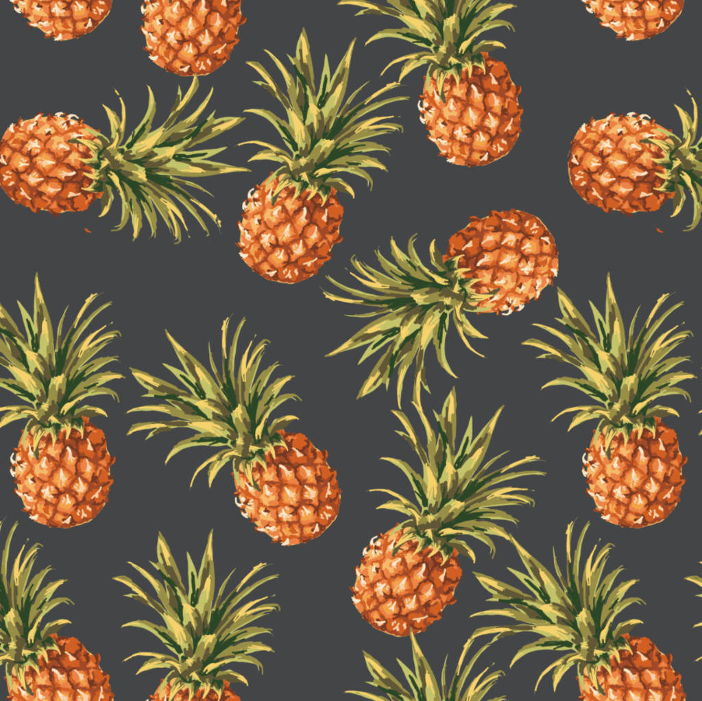 Black And White Pineapple Background