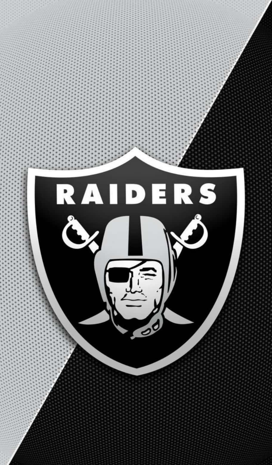 Black And White Pirate Raiders Logo Background