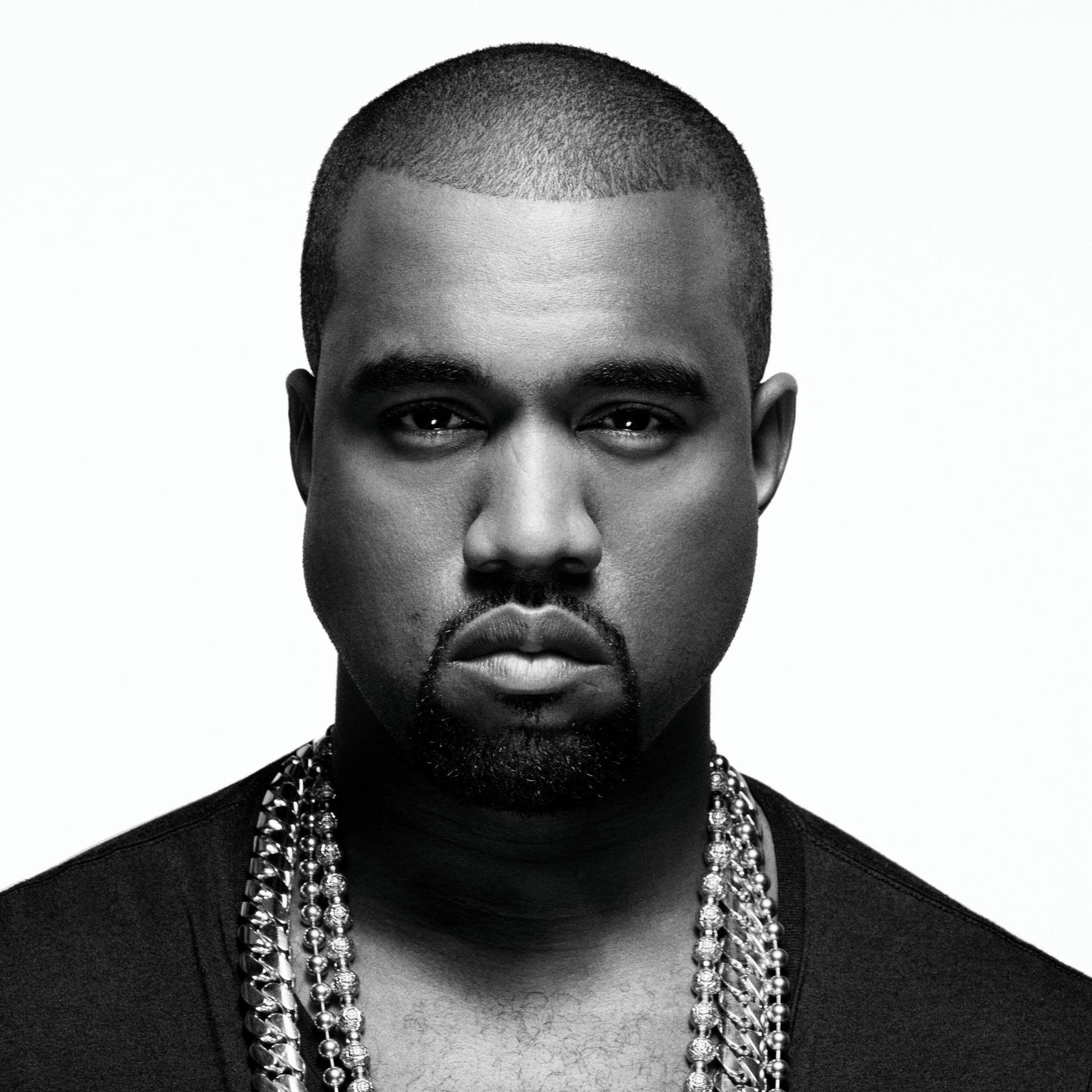 Black And White Portrait Kanye West Android